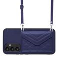 thumbnail image 1 of Allytech Galaxy A34 5G Wallet Case with Shoulder Strap, Luxury PU Leather RFID Blocking Protectve Anti-Scratch Bumper Cards Slots Magnetic Closure Phone Case Cover for Samsung Galaxy A34 5G, Blue, 1 of 9