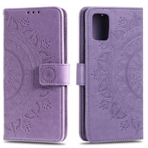 Allytech Galaxy A51 (4G) Case Cover, Premium PU Leather Folio Flip Kickstand Magnetic Clasp Wrist Strap Shockproof Anti-scratch TPU Back Cover Wallet Case for Samsung Galaxy A51 (4G), Purple