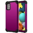 thumbnail image 1 of Allytech Galaxy A51 5G Case (NOT for A51 4G), Hard PC Silicone Shock-abosportion Wireless Charing Support Rugged Protection Back Cover Case for Samsung Galaxy A51 5G, Purple, 1 of 1
