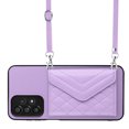 thumbnail image 1 of Allytech Galaxy A52 4G/5G Wallet Case with Shoulder Strap, Luxury PU Leather RFID Blocking Protectve Anti-Scratch Bumper Cards Slots Magnetic Closure Case Cover for Samsung Galaxy A52 4G/5G, Purple, 1 of 9