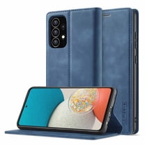 Allytech Galaxy A53 5G Case, PU Leather Slim Fit Folding Stand Shock Absorption Anti-scratch Protection Cards Holder Cash Pocket Wallet Case Cover for Samsung Galaxy A53 5G, Blue