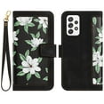 thumbnail image 1 of Allytech Galaxy A53 5G Wallet Case Cover, Flower Pattern PU Leather Shoulder Strap Hand Wrist Flip Cover for Girls Women Stand Protective Wallet Case for Samsung Galaxy A53 5G - Black, 1 of 14