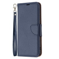 Allytech Galaxy A53 5G Wallet Case, Galaxy A53 5G Case, PU Leather Folding Stand Shockproof Hand Strap Flip Cover TPU Inner Cards Holder Wallet Case Cover for Samsung Galaxy A53 5G, Blue