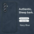 thumbnail image 1 of Allytech Galaxy A54 5G Case, PU Leather Slim Cover Anti-Scratch Bumper Shockproof Lightweight Hybrid Case Cover for Samsung Galaxy A54 5G - Navyblue, 1 of 6