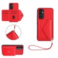 thumbnail image 1 of Allytech Galaxy A54 5G Wallet Case with Hand Wrist, Luxury PU Leather Shockproof RFID Blocking Cards Slots Stand Magnetic Closure Phone Case Cover for Samsung Galaxy A54 5G, Red, 1 of 9