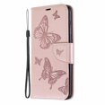 thumbnail image 1 of Allytech Galaxy A70 Case, Slim Fit PU Leather Folio Butterfly Embossed Shockproof Wrist Hand Strap Flip Cards Holder Wallet Case TPU Back Cover for Samsung Galaxy A70, Pink, 1 of 8