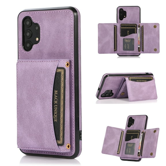 Allytech Galaxy A71 5G Case, Galaxy A71 5G Wallet Cover with Card Slots, Flip Folio Book Kickstand Cover for Business Women Men PU Leather Scratch Resistant Case for Samsung A71 5G, Purple
