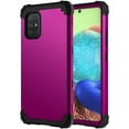 thumbnail image 1 of Allytech Galaxy A71 5G Case, (Not for A71 4G), Silicone PC Heavy Duty Sturdy Shockproof Drop Protective Anti-scratch Bumper Defender Cover Case for Samsung Galaxy A71 5G, Purple, 1 of 1