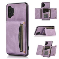Allytech Galaxy A71 5G Case, Galaxy A71 5G Wallet Cover with Card Slots, Flip Folio Book Kickstand Cover for Business Women Men PU Leather Scratch Resistant Case for Samsung A71 5G, Purple