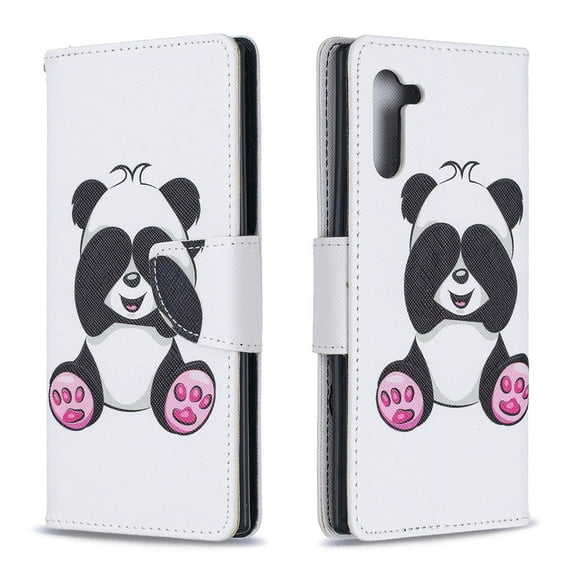 Allytech Galaxy Note 10 Case Wallet, PU Leather Slim Lightweight Stand Feature Cards Holder Folio Style Anti Slip Wallet Case Cover for Samsung Galaxy Note 10 2019 Released,Panda