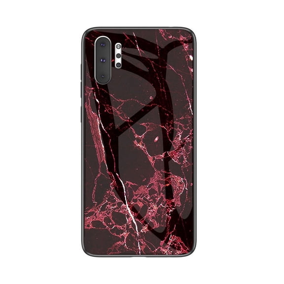 Allytech Galaxy Note 10 Plus Case, Galaxy Nto10+ 5G Case, [Marble Series] Shockproof Anti Scratch Back Cover Case [Support Wireless Charging] for Samsung Galaxy Note 10+ Plus 5G, Red Marble