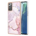 thumbnail image 1 of Allytech Galaxy Note 20 Case, Pretty Marble Design Heavy Duty Shockproof Hybrid Hard PC Soft TPU Bumper Three Layer Drop Protection Anti-Fall Cover Case for Samsung Galaxy Note 20 - Rosegold, 1 of 5