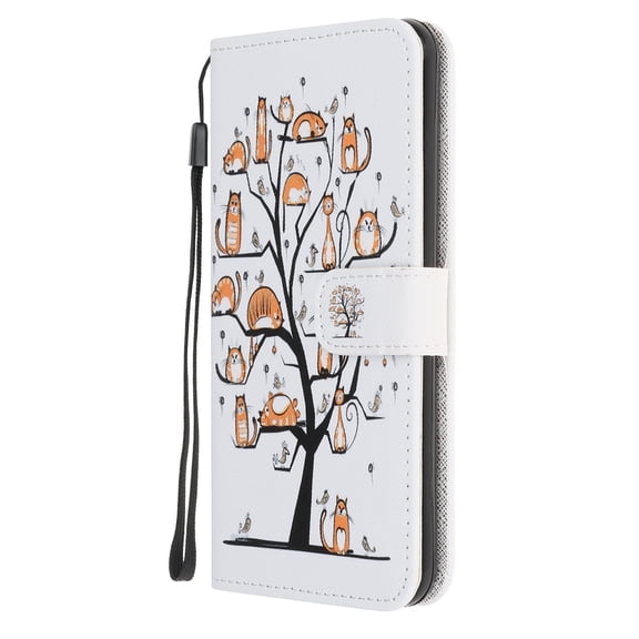 Allytech Galaxy Note 20 Cover, Note 20 Wallet Case, PU Leather Folding Stand Credit Cards Slots Shockproof Magnetic Clasp Wallet Case Cover for Samsung Galaxy Note 20 6.7", Pet Tree