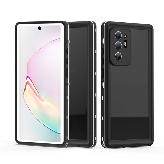 Allytech Galaxy Note 20 Ultra Case IP68 Waterproof, Built-in Screen Protector Fingerprint Recognition Full Protection Shock-Absorption Snowproof Case Cover for Samsung Galaxy Note 20 Ultra, White