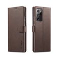 thumbnail image 1 of Allytech Galaxy Note 20 Ultra Case, PU Leather Folio Flip Folding Stand Mangetic Closure Shockproof Credit Cards Slots Full Protection Wallet Case Cover for Samsung Galaxy Note 20 Ultra, Brown, 1 of 6