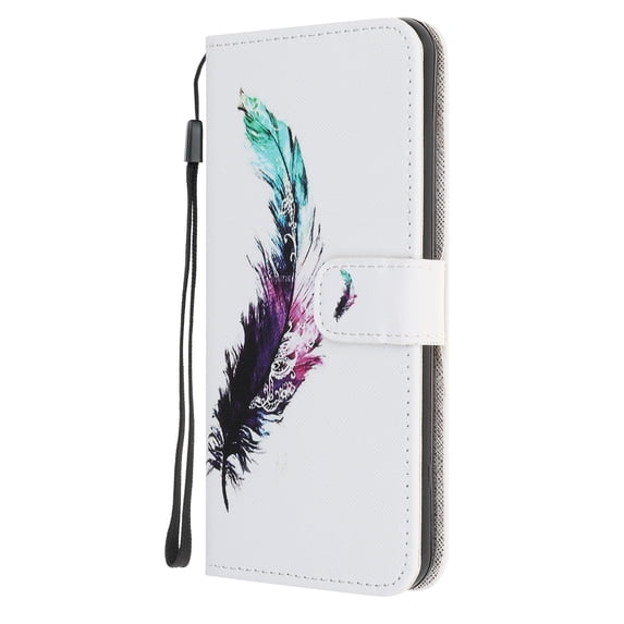 Allytech Galaxy Note 20 Ultra Cover, Note 20 Ultra Wallet Case, PU Leather Folding Stand Credit Cards Slots Shockproof Magnetic Clasp Wallet Cover for Samsung Galaxy Note 20 Ultra 6.9", Feather