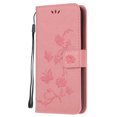 thumbnail image 1 of Allytech Galaxy Note 20 Ultra Cover, PU Leather Folding Stand Butterfly Embossed Credit Cards Slots Magnetic Closure Shockproof Anti-scratch TPU Back Cover for Samsung Galaxy Note 20 Ultra, Pink, 1 of 4