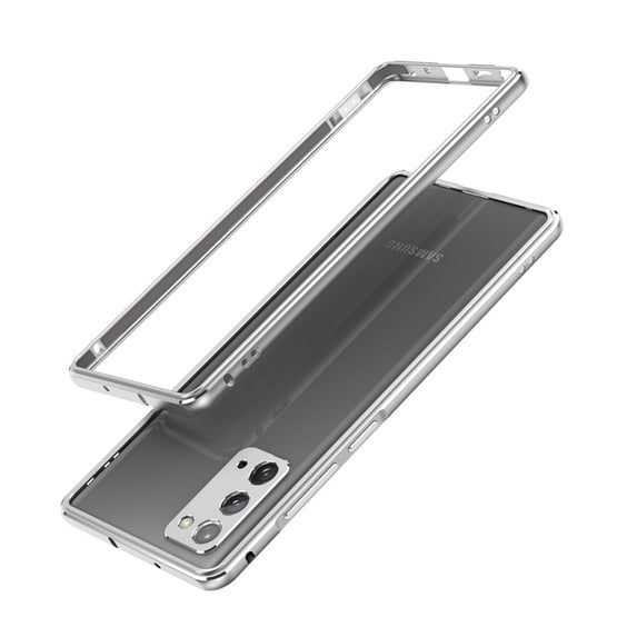 Allytech Galaxy Note 20 Ultra Metal Frame Cover, Lightweight Shockproof Corner Protector Camera Lens Frame Protector for Samsung Galaxy Note 20 Ultra 6.9", Silver