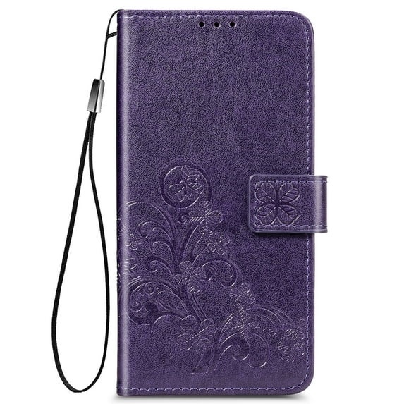 Allytech Galaxy Note 20 Wallet Case, Premium PU Leather Folding Stand Shockproof Anti-scratch Credit Cards Holder Wallet Case TPU Back Cover for Samsung Galaxy Note 20, Purple