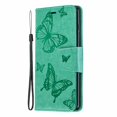 thumbnail image 1 of Allytech Galaxy S10 Case, Slim Fit PU Leather Folio Butterfly Embossed Shockproof Wrist Hand Strap Flip Cards Holder Wallet Case TPU Back Cover for Samsung Galaxy S10,Green, 1 of 8