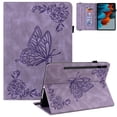 thumbnail image 1 of Allytech Galaxy S11 11-Inch Case SM-T870 T875, Folio PU Leather Luxury Butterfly Embossed Multi Angle Viewing Stand Shockproof Drop Absorption Case Cover for Samsung Galaxy Tab S11 T870, Purple, 1 of 6