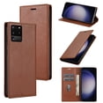 thumbnail image 1 of Allytech Galaxy S20 FE Wallet Case with Cards Holder, PU Leather RFID Blocking Shockproof Flip Cover Stand Anti-Scratch Retro Business Wallet Case for Samsung Galaxy S20 FE - Brown, 1 of 6