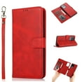 thumbnail image 1 of Allytech for Galaxy S20 Ultra Wallet Case with Card Slots Holder, PU Leather Shockproof Flip Cover Magnetic Clasp Lanyard 2 in 1 Detachable Purse Case for Samsung Galaxy S20 Ultra 6.9 inches, Red, 1 of 5