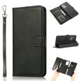 thumbnail image 1 of Allytech for Galaxy S20 Wallet Case with Card Slots Holder, PU Leather Shockproof Flip Cover Magnetic Clasp Lanyard 2 in 1 Detachable Purse Case for Samsung Galaxy S20 6.2 inches, Black, 1 of 5