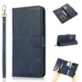 thumbnail image 1 of Allytech for Galaxy S20 Wallet Case with Card Slots Holder, PU Leather Shockproof Flip Cover Magnetic Clasp Lanyard 2 in 1 Detachable Purse Case for Samsung Galaxy S20 6.2 inches, Blue, 1 of 5