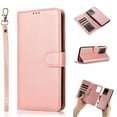 thumbnail image 1 of Allytech for Galaxy S20 Wallet Case with Card Slots Holder, PU Leather Shockproof Flip Cover Magnetic Clasp Lanyard 2 in 1 Detachable Purse Case for Samsung Galaxy S20 6.2 inches, Rosegold, 1 of 5