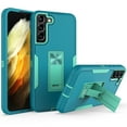 thumbnail image 1 of Allytech Galaxy S21 FE 5G Case for Samsung S21 FE 5G Cover, Hard PC + TPU Shockproof Anti-Scratch Built-in Kickstand Support Magnetic Car Mount Rugged Case for Samsung Galaxy S21 FE 5G 6.4", Lake Blue, 1 of 6