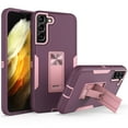 thumbnail image 1 of Allytech Galaxy S21 FE 5G Case for Samsung S21 FE 5G Cover, Hard PC + TPU Shockproof Anti-Scratch Kickstand Support Magnetic Car Mount Rugged Case for Samsung Galaxy S21 FE 5G 6.4", Purple+Rosegold, 1 of 6