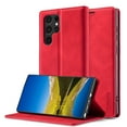 thumbnail image 1 of Allytech Galaxy S22 Case, Galaxy S22 Wallet Case, Premium PU Leather Folio Flip Cover TPU Inner Shockproof Kickstand Scratch Resistant Cards Holder Wallet Case Cover for Samsung Galaxy S22, Red, 1 of 7
