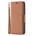 thumbnail image 1 of Allytech Galaxy S22 Case, Wallet Case for Galaxy S22, PU Leather with Lanyard Kickstand Shockproof Wrist Strap Shock Absorption Cards Holder Wallet Case Cover for Samsung Galaxy S22, Brown, 1 of 5