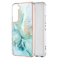 thumbnail image 1 of Allytech Galaxy S22 Plus Case, Pretty Marble Design Heavy Duty Shockproof Hybrid Hard PC Soft TPU Bumper Three Layer Drop Protection Anti-Fall Cover Case for Samsung Galaxy S22 Plus - Green, 1 of 5