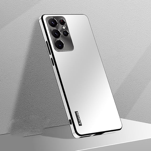 Allytech Galaxy S22 Plus Case, Ultra Slim Fit Lightweight Shockproof Anti-scratch Aluminum Metal Frame Case Camera Cover Bumper Case for Samsung Galaxy S22 Plus 5G - White