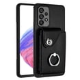 thumbnail image 1 of Allytech Galaxy S22 Plus Wallet Case with Ring Holder Stand, Retro PU Leather Cards Slots Shockproof Kickstand Anti-Scratch Protective Phone Case for Samsung Galaxy S22 Plus - Black, 1 of 6