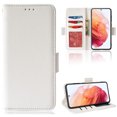 thumbnail image 1 of Allytech Galaxy S22 Ultra 5G Wallet Case, Lychee Pattern PU Leather Anti-Scratch Flip Folio Stand Magnetic Case with Card Slots Holders Purse Pouch Case for Samsung Galaxy S22 Ultra 2022, White, 1 of 3