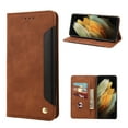 thumbnail image 1 of Allytech Galaxy S22 Ultra 6.8" Case Wallet, PU Leather Folio Flip Cover Folding Kickstand Cards Holder Shockproof Anti-scratch Protection Wallet Case Cover for Samsung Galaxy S22 Ultra, Brown, 1 of 5
