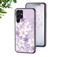 thumbnail image 1 of Allytech Galaxy S22 Ultra, Blossom Series Soft TPU Rubber Back Shell Anti-scratch Bumper Drop Protective Case for Samsung Galaxy S22 Ultra 6.8-inch 5G Phone - Purple, 1 of 8