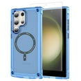 thumbnail image 1 of Allytech Galaxy S22 Ultra Case, Compatible with Magsafe Wireless Charging Transparent Anti-Scratch Bumper Back Cover for Samsung Galaxy S22 Ultra -Blue, 1 of 8
