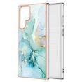 thumbnail image 1 of Allytech Galaxy S22 Ultra Case, Pretty Marble Design Heavy Duty Shockproof Hybrid Hard PC Soft TPU Bumper Three Layer Drop Protection Anti-Fall Cover Case for Samsung Galaxy S22 Ultra - Green, 1 of 5