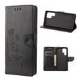 thumbnail image 1 of Allytech Galaxy S22 Ultra Case Wallet, 3D Butterfly Embossed Premium PU Leather Folio Flip Kickstand Cards Slots Wallet Case Cover for Samsung Galaxy S22 Ultra 5G 2022, Black, 1 of 4