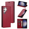 thumbnail image 1 of Allytech Galaxy S22 Ultra Wallet Case with Cards Holder, PU Leather RFID Blocking Shockproof Flip Cover Stand Anti-Scratch Retro Business Wallet Case for Samsung Galaxy S22 Ultra - Red, 1 of 6