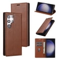 thumbnail image 1 of Allytech Galaxy S22 Ultra Wallet Case with Cards Holder, PU Leather RFID Blocking Shockproof Flip Cover Stand Anti-Scratch Retro Business Wallet Case for Samsung Galaxy S22 Ultra - Brown, 1 of 6