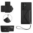 thumbnail image 1 of Allytech Galaxy S22 Ultra Wallet Case with Hand Wrist, Back Cover with Cards Slots Holder Luxury PU Leather Shockproof Anti-Scratch Bumper Phone Case for Samsung Galaxy S22 Ultra, Black, 1 of 8