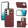 thumbnail image 1 of Allytech Galaxy S22+ Wallet Case, S22 Plus Case, Vintage PU Leather Slim Fit Back Cover with Cards Holder Ring Stand Shockproof Bumper Wallet Case for Samsung Galaxy S22 Plus -Darkred, 1 of 7