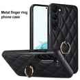 thumbnail image 1 of Allytech Galaxy S23 Case with Finger Ring, 360° Rotatable Ring Holder Kickstand Luxury PU Leather Non-Slip Shockproof Business Women Men Phone Covers for Samsung Galaxy S23 5G 6.1",  Black, 1 of 8