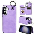thumbnail image 1 of Allytech Galaxy S23 FE 5G Phone Case, Wallet Cover with Cards Holder Ring Holder Stand, Kickstand Shockproof Flip RFID Blocking Wallet Case for Samsung Galaxy S23 FE - Purple, 1 of 10