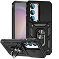 thumbnail image 1 of Allytech Galaxy S23 FE Case with Camera Lens Protector, Rugged Hybrid Shockproof Ring Holder Stand Full Body Protective Phone Case Cover for Samsung Galaxy S23 FE 6.4" - Black, 1 of 8
